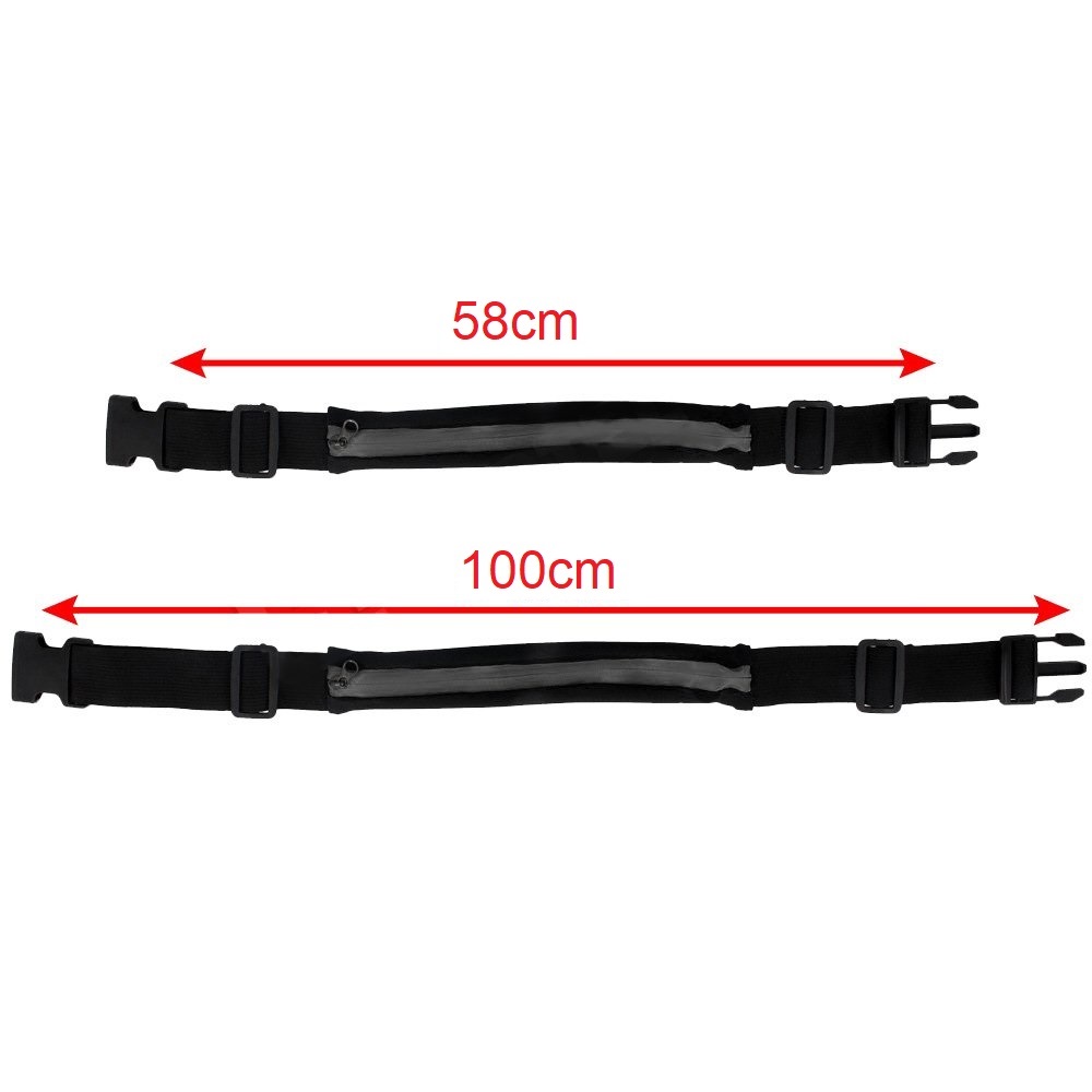 Skriešanas josta vidukļa viedtālrunim melna | Running belt for waist smartphone black