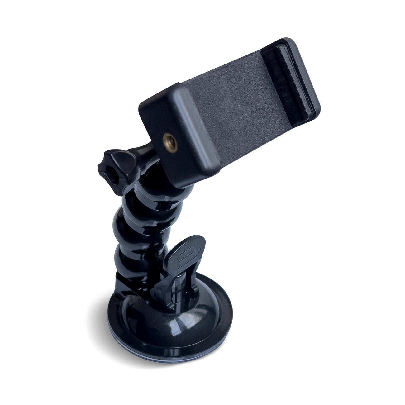 GoPro suction cup holder for GoPro, DJI, Insta360, SJCam, Eken sports cameras + smartphone adapter (GoPro car suction...
