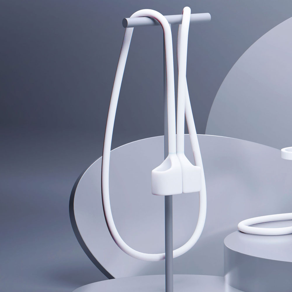 3mk силиконовый чехол для AirPods Pro / Pro 2, белый