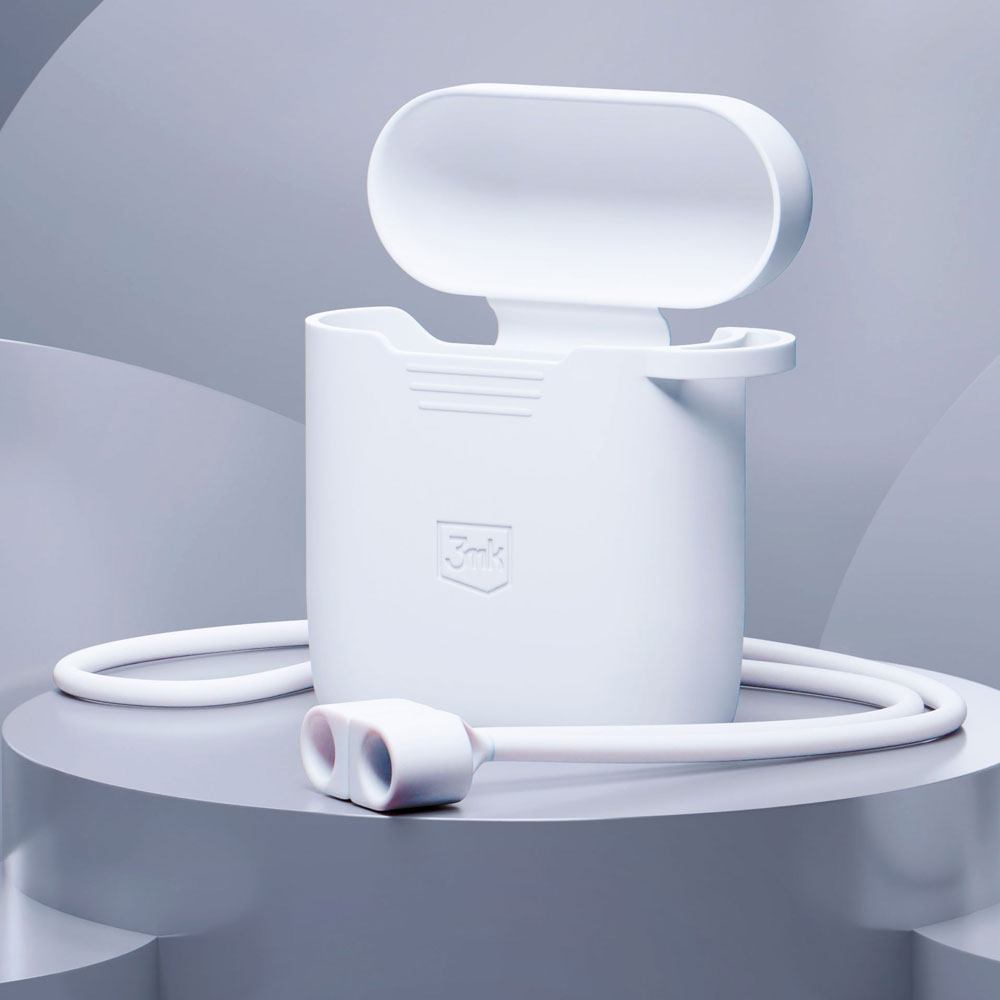 3mk AirPods 2 Silicone Case, White