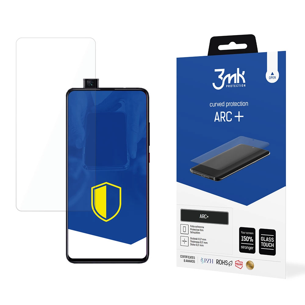 Xiaomi Mi 9T Aizsargplēve uz Visu Ekrānu | 3MK ARC+ Protective Film Rounded Fullscreen Protector