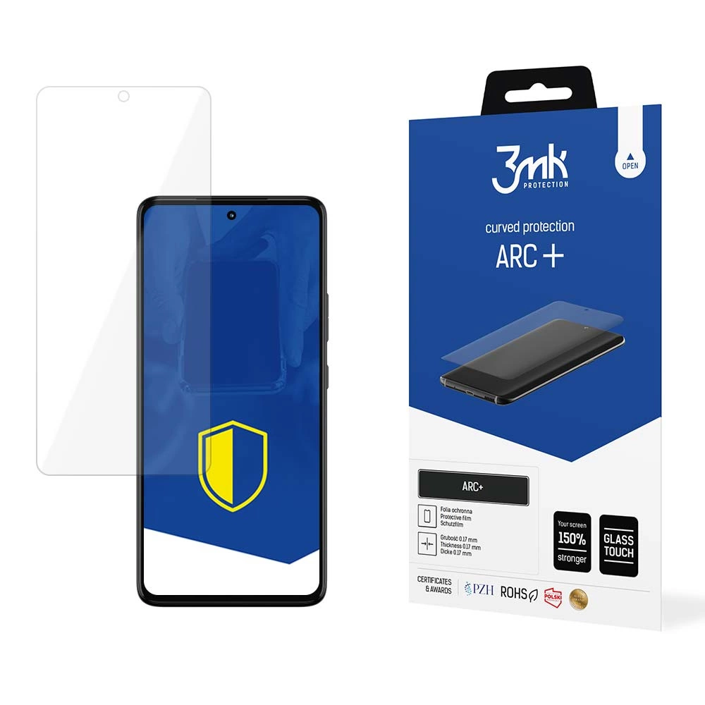 Motorola Moto G72 3MK ARC+ Protective Film Rounded Fullscreen Protector