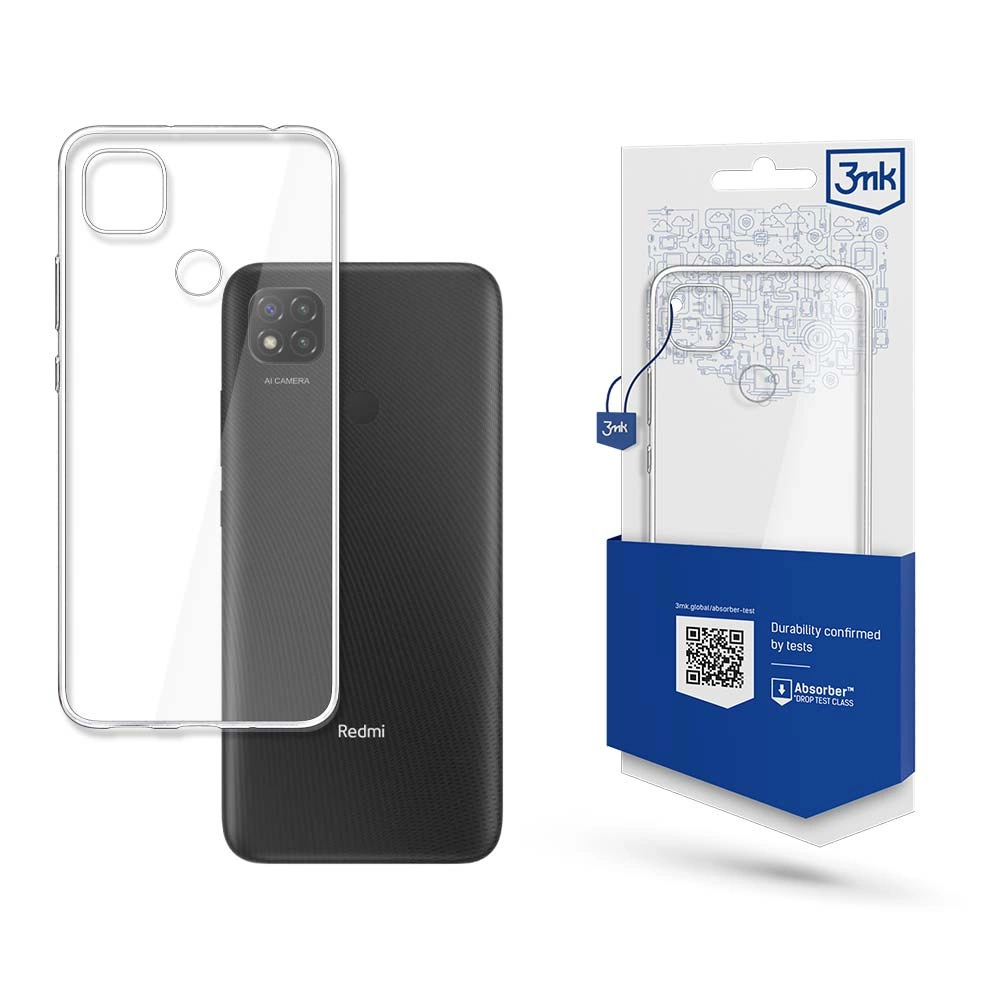 iaomi Redmi 9C 3MK Clear Case Cover, Transparent