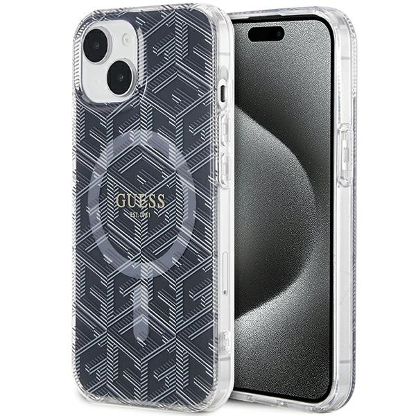 Guess IML GCube MagSafe case for iPhone 15 / 14 / 13 - black