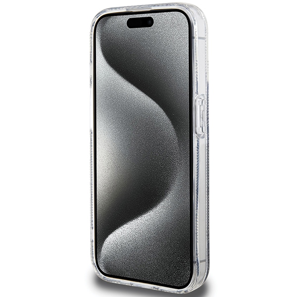 Guess iPhone 15 Pro Max Case IML GCube MagSafe, Black