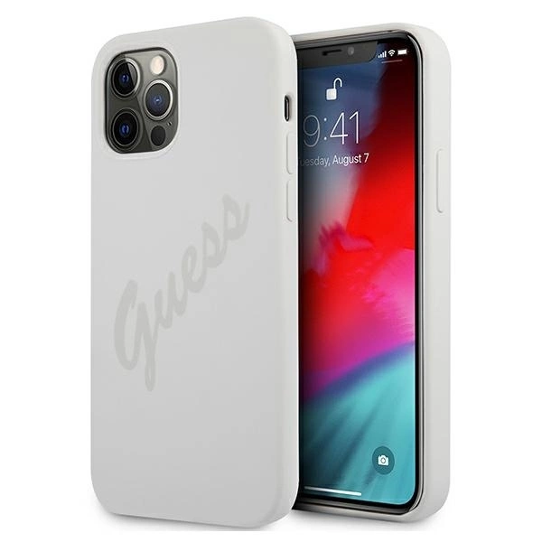 Guess GUHCP12MLSVSCR iPhone 12/12 Pro 6,1\" kremowy/cream hardcase Script Vintage