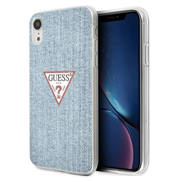 Guess GUHCI61PCUJULLB iPhone Xr blue/light blue cietais futrālis Jeans Collection | hardcase