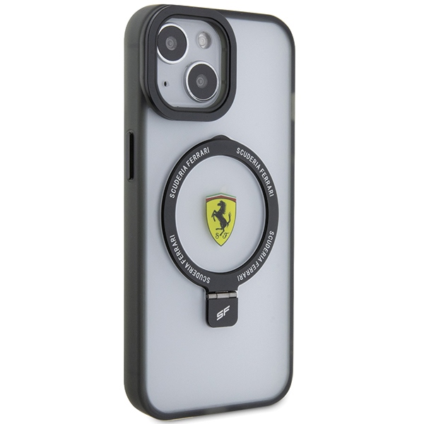 Ferrari iPhone 15 Plus / 14 Plus Case Ring Stand 2023 MagSafe, Transparent
