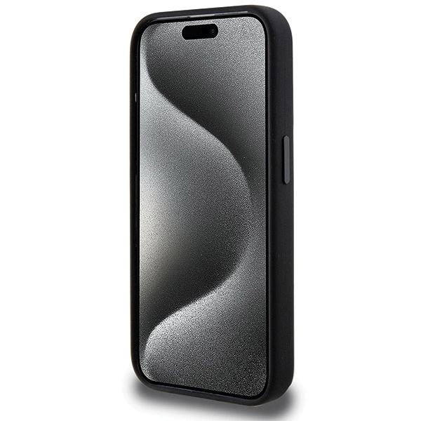 AMG Silicone Large Rhombuses Pattern MagSafe case for iPhone 15 Pro Max - black