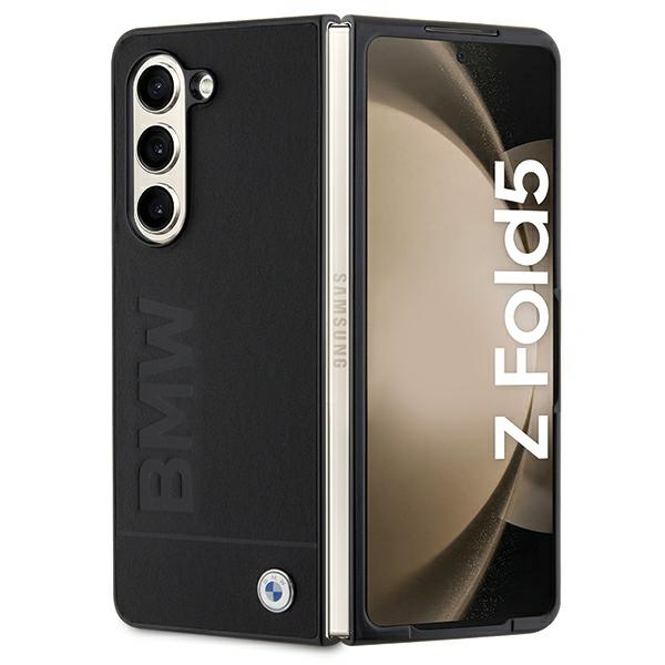 BMW Samsung Galaxy Z Fold 5 Case Leather Hot Stamp, Black