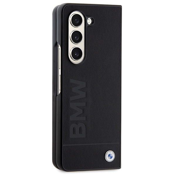 BMW Samsung Galaxy Z Fold 5 Case Leather Hot Stamp, Black