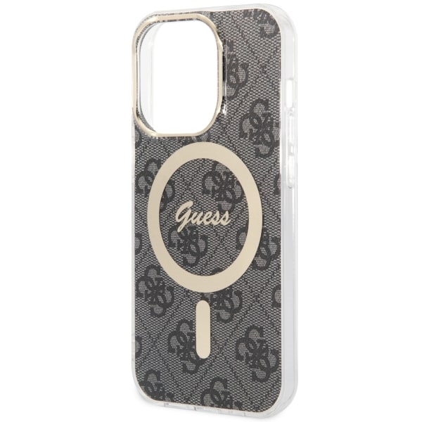 Guess iPhone 14 Pro Case 4G MagSafe, Black