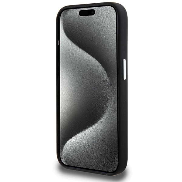 BMW iPhone 15 Pro Case Signature Liquid Silicone MagSafe, Black