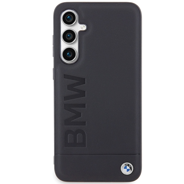 BMW Samsung Galaxy S23 FE Case Leather Hot Stamp, Black