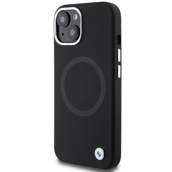 BMW iPhone 15 Case Signature Liquid Silicone MagSafe, Black
