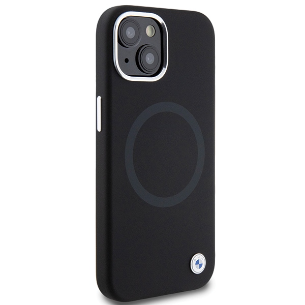 BMW iPhone 15 Case Signature Liquid Silicone MagSafe, Black