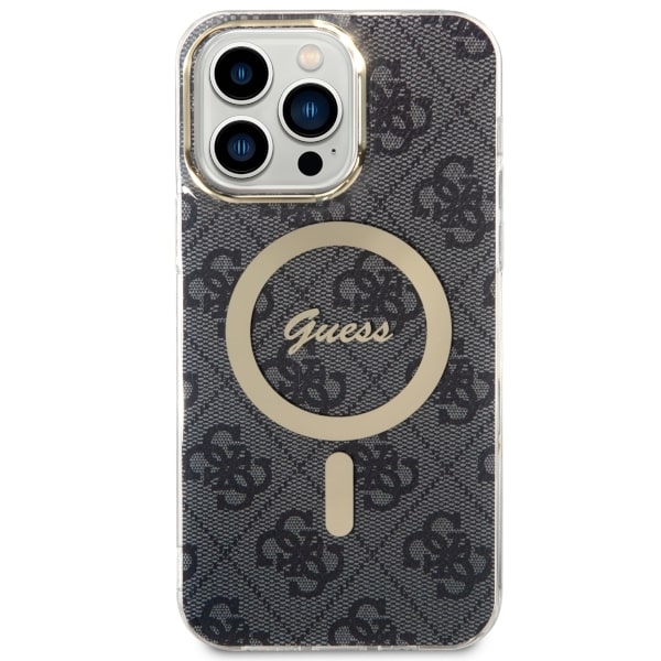 Guess iPhone 14 Pro Max Case 4G MagSafe, Black