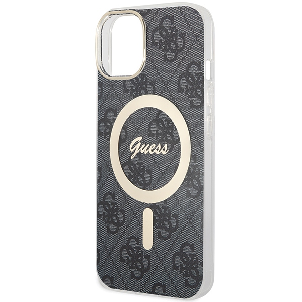 Guess iPhone 15 Plus / 14 Plus Case 4G MagSafe, Black