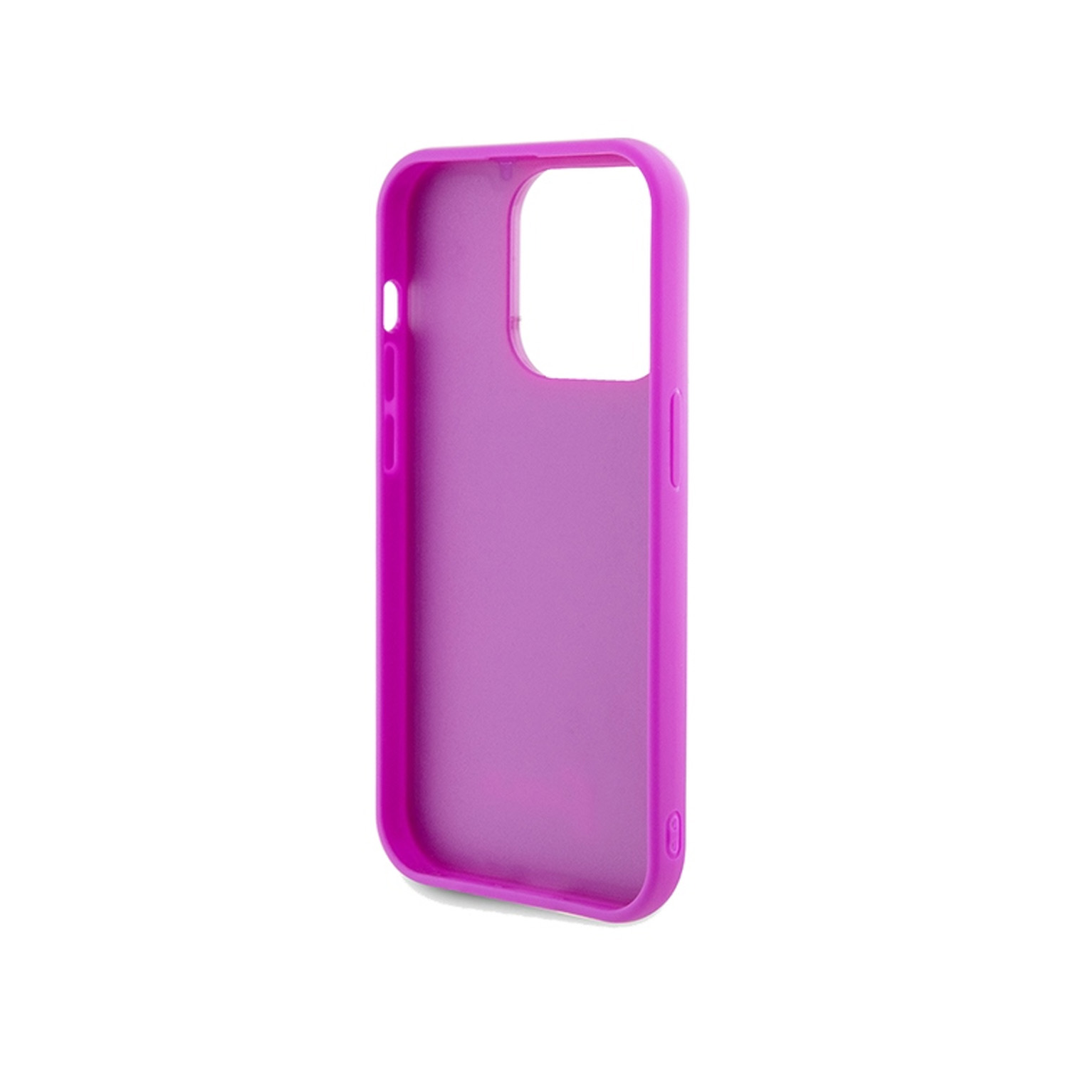 Guess iPhone 14 Pro Case Disco Metal Script, Fuchsia