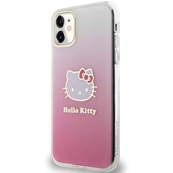 Hello Kitty iPhone 11 / XR Case IML Gradient Electrop Kitty Head, Pink