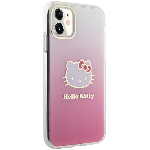 Hello Kitty iPhone 11 / XR Case IML Gradient Electrop Kitty Head, Pink