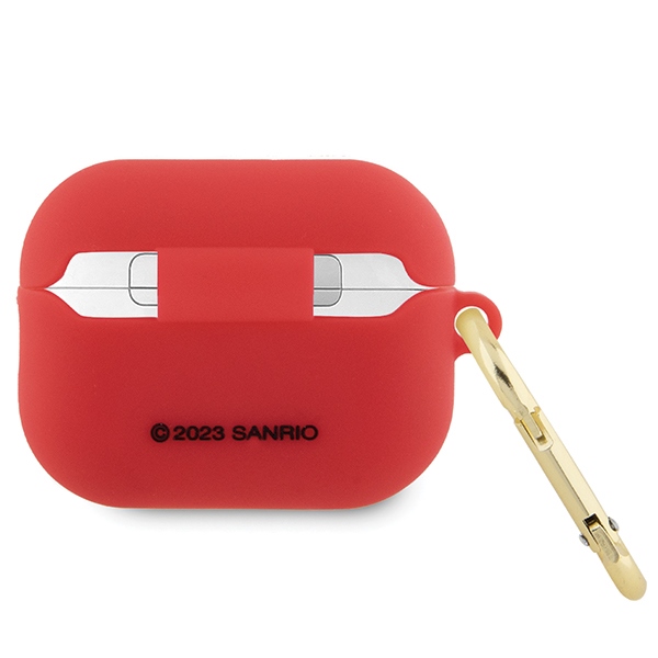 Чехол Hello Kitty для AirPods Pro 2 Silicone 3D Kitty Head, фуксия