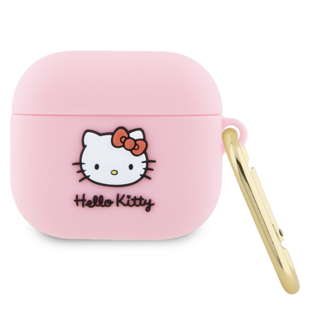 Hello Kitty Silicone 3D Kitty Head case for AirPods 3 - pink