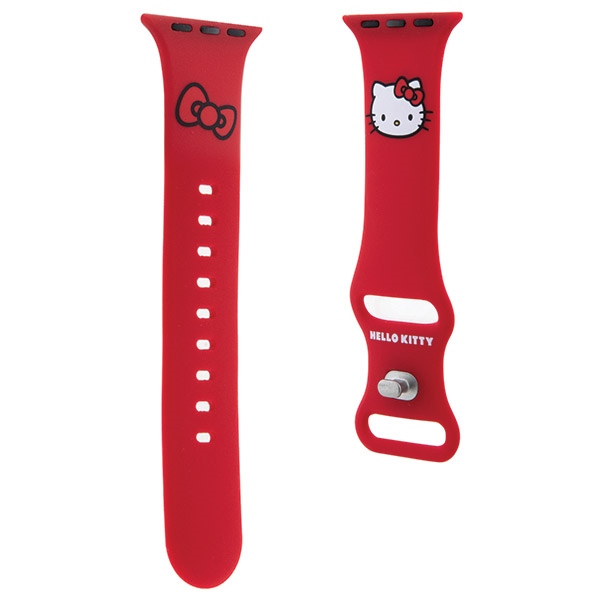 Hello Kitty Apple Watch 38/40/41mm Strap Silicone Kitty Head, Red