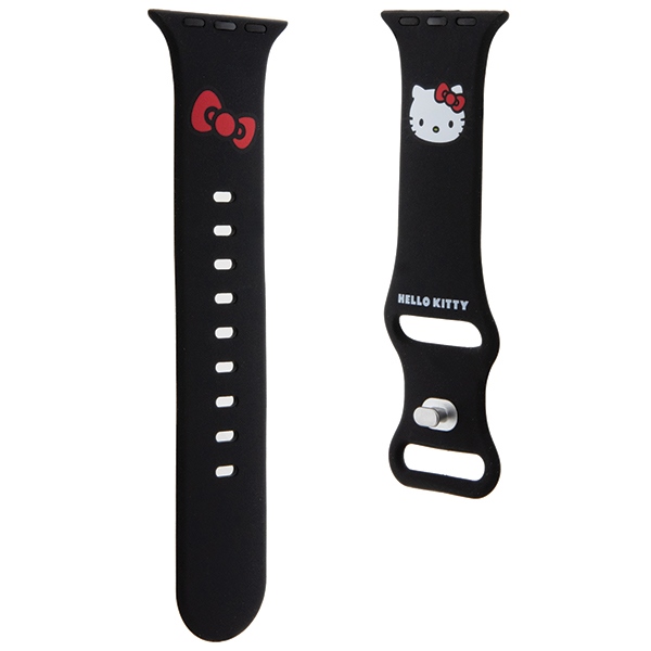 Hello Kitty Apple Watch 38 / 40 / 41 mm Strap Silicone Kitty Head, Black