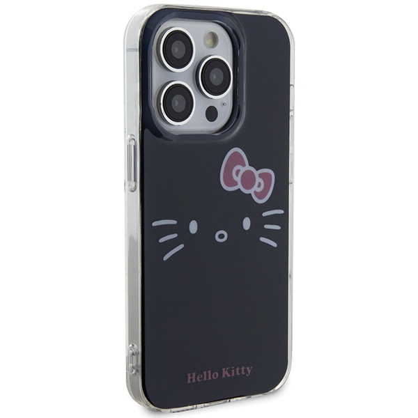 Hello Kitty iPhone 14 Pro Case IML Kitty Face, Black