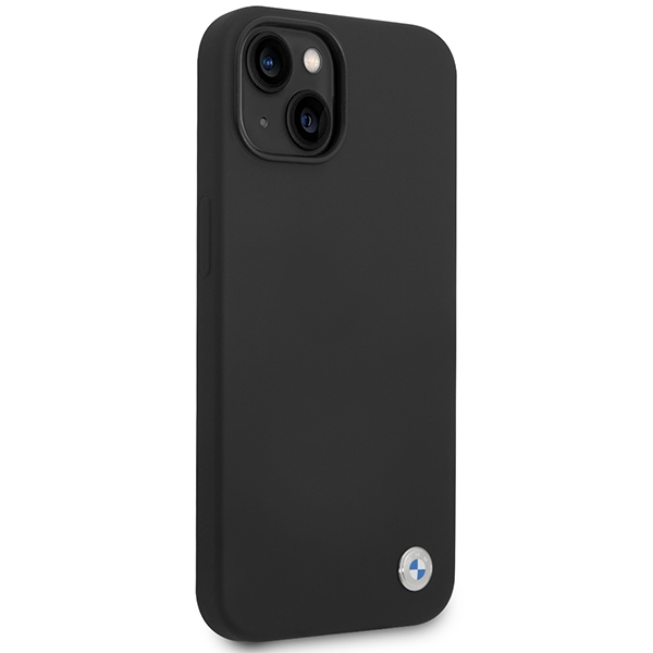 BMW Silicone Metal Logo case for iPhone 15 / 14 / 13 - black