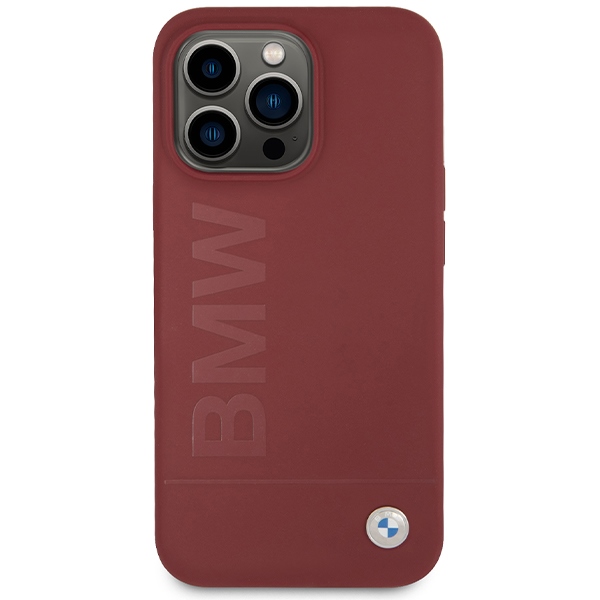 BMW Silicone Big Logo MagSafe case for iPhone 15 Pro Max - red