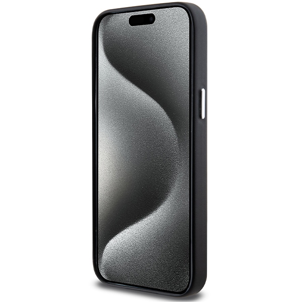 BMW iPhone 15 Pro Max Case Signature Wrapped Metal MagSafe, Black