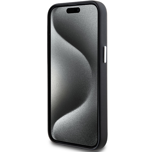 Чехол BMW для iPhone 15 / 14 / 13 Signature Wrapped Metal MagSafe, черный
