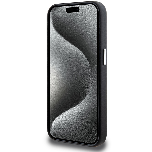 BMW iPhone 14 Pro Max Case Signature Wrapped Metal MagSafe, Black