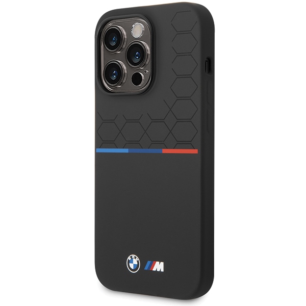 BMW M Silicone Pattern case for iPhone 14 Pro Max - black