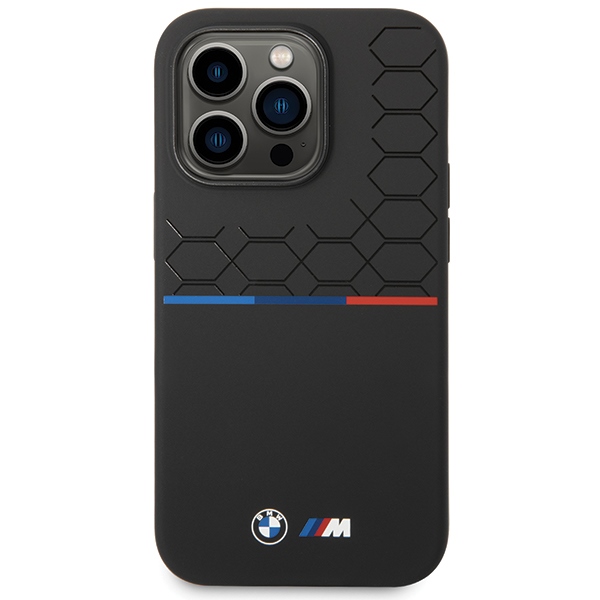 BMW M Silicone Pattern case for iPhone 14 Pro Max - black