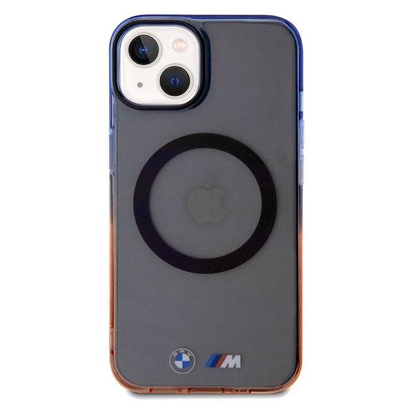Чехол BMW Gradient Bumper MagSafe для iPhone 15 / 14 13 - серый