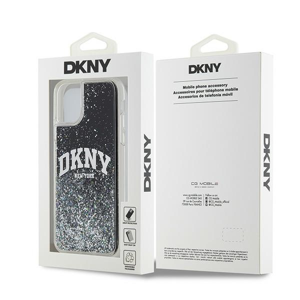 DKNY iPhone 11 / Xr Case Liquid Glitter Big Logo, Black