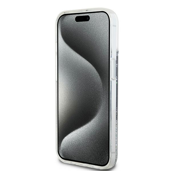 DKNY iPhone 14 / 15 / 13 Case Liquid Glitter Big Logo, Black