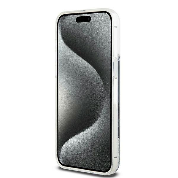 DKNY iPhone 14 Pro Max Case Liquid Glitter Big Logo, Black