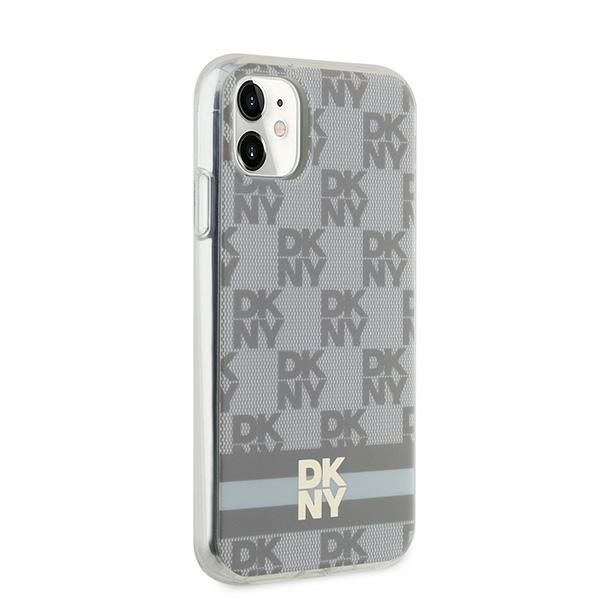 DKNY iPhone 11 / XR Case IML Checkered Mono Pattern MagSafe, Beige