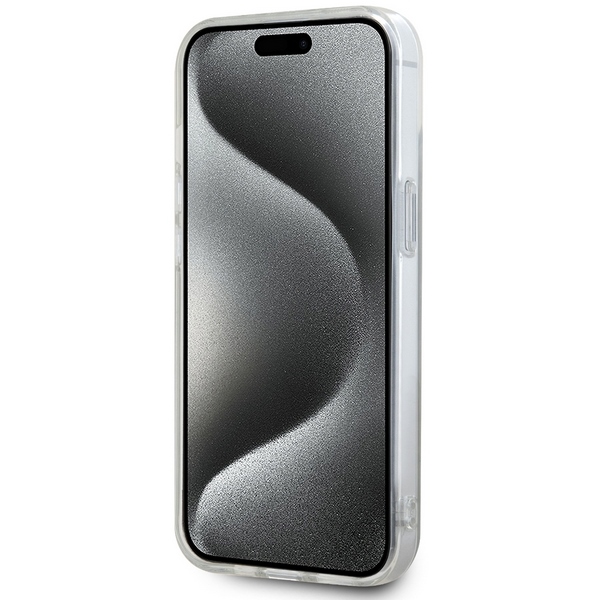 DKNY iPhone 15 / 14 / 13 Case IML Checkered Mono Pattern MagSafe, Beige