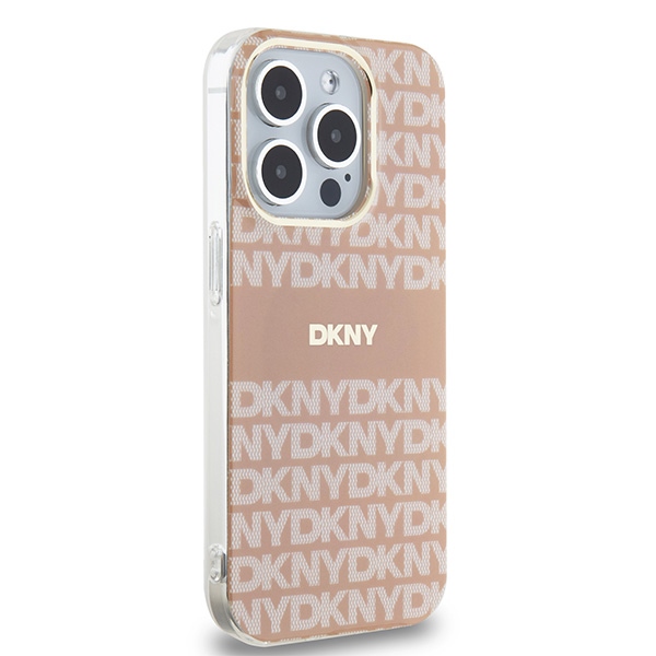 DKNY iPhone 13 Pro Max vāciņš IML Mono & Stripe MagSafe, rozā