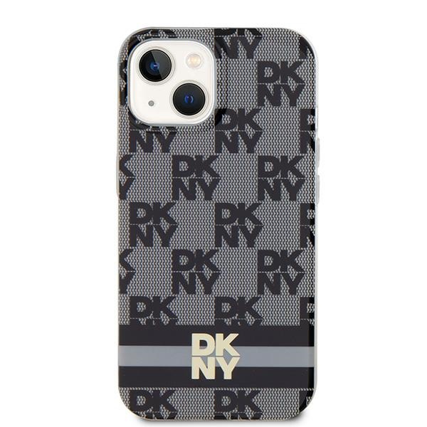 DKNY iPhone 15 / 14 / 13 Case IML Checkered Mono Pattern MagSafe, Black
