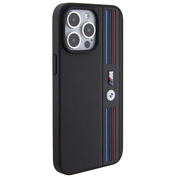 BMW Tricolor M Collection case for iPhone 15 Pro Max - black
