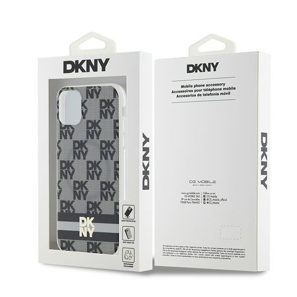 DKNY iPhone 11 / XR Case IML Checkered Mono Pattern MagSafe, Black
