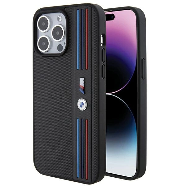 BMW Tricolor M Collection case for iPhone 15 Pro - black