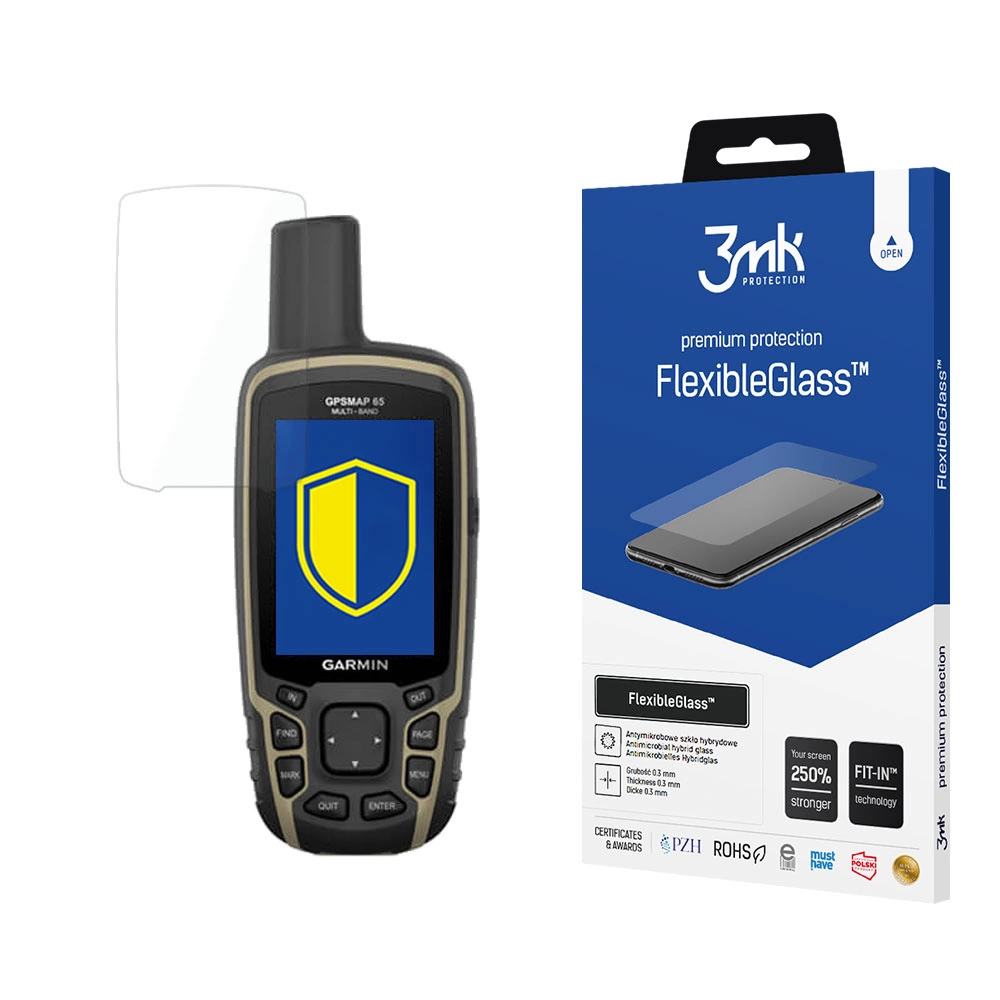 Garmin GPSMap 65 3MK Flexibleglass Tempered Glass Screen Protector