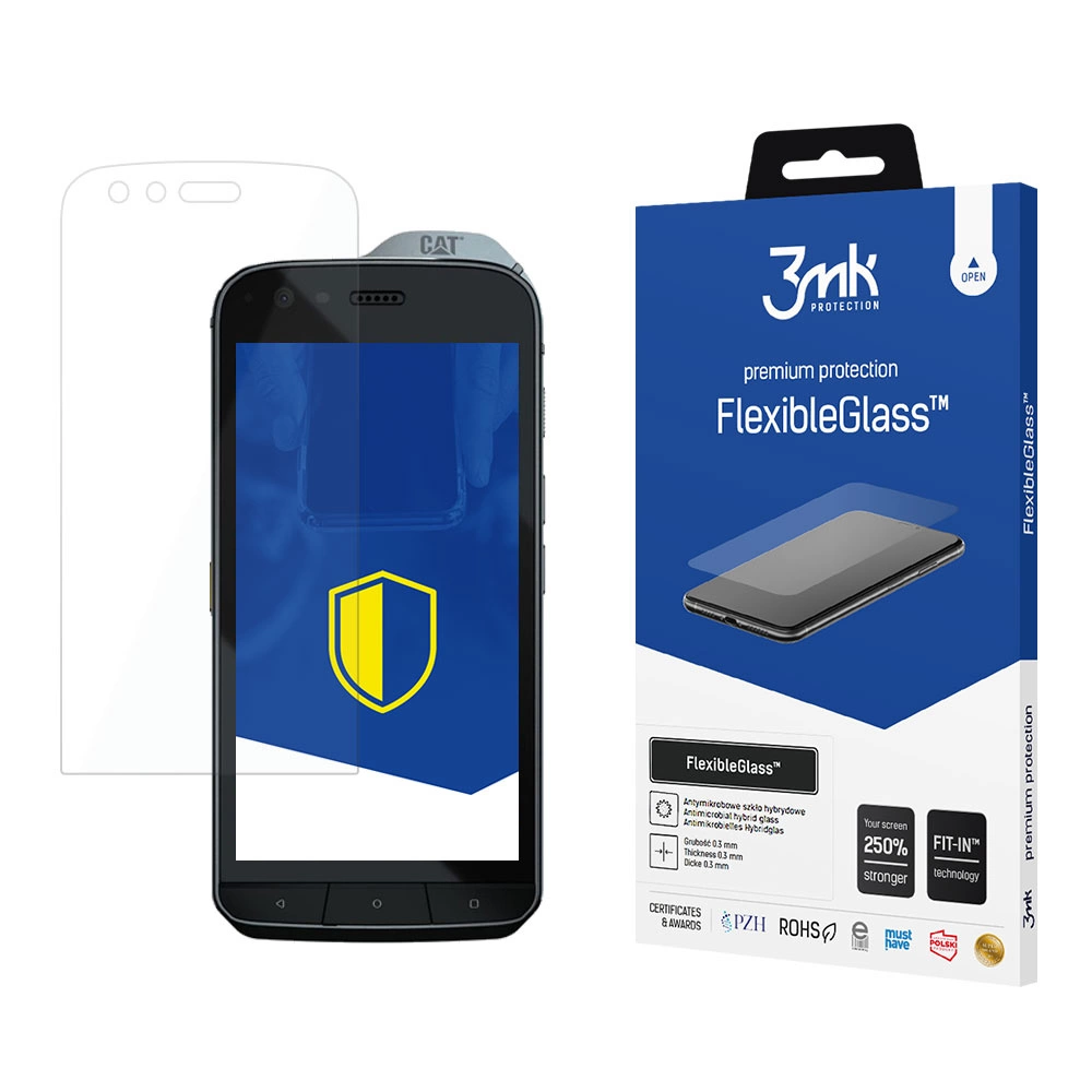 CAT S61 3MK Flexibleglass Lokāms Aizsargstikls | Tempered Glass Screen Protector